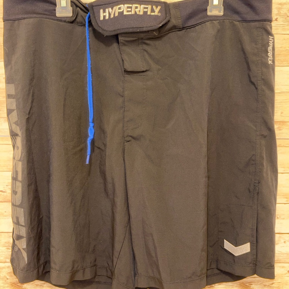 Hyperfly Shorts Mens 36 Black You Can't Teach Heart Stretch Training Performance